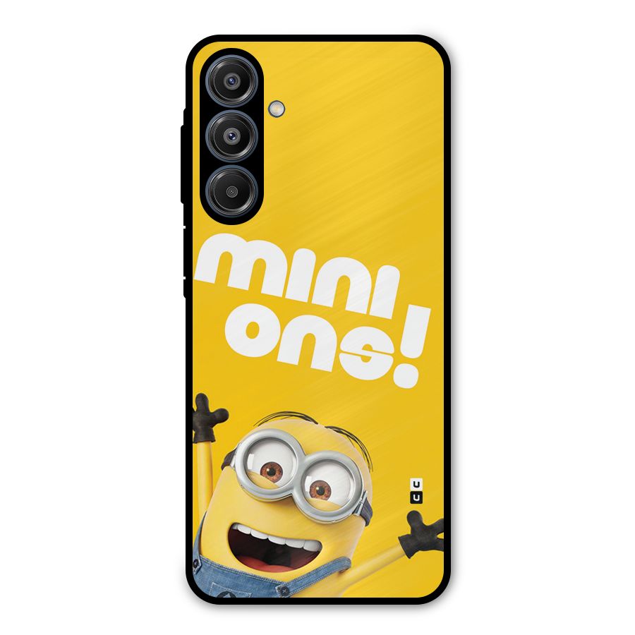 Happy Minion Metal Back Case for Galaxy A16 5G