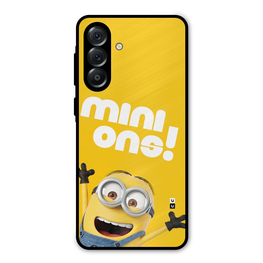 Happy Minion Metal Back Case for Galaxy A36