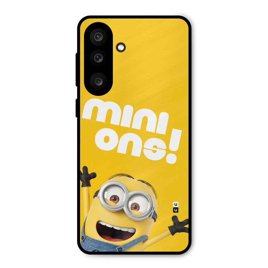Happy Minion Metal Back Case for Galaxy M56