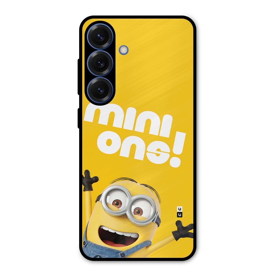 Happy Minion Metal Back Case for Galaxy S25