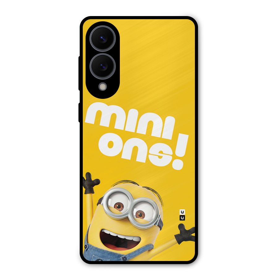 Happy Minion Metal Back Case for Galaxy S25 Edge