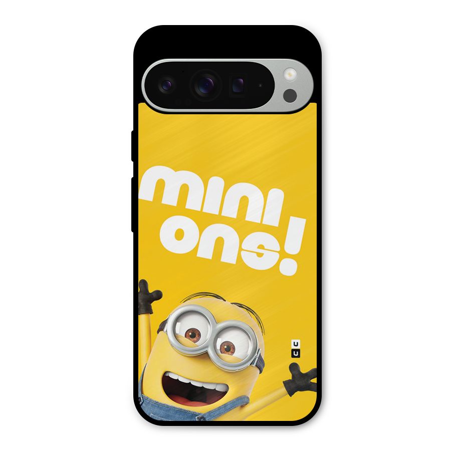 Happy Minion Metal Back Case for Google Pixel 9 Pro XL