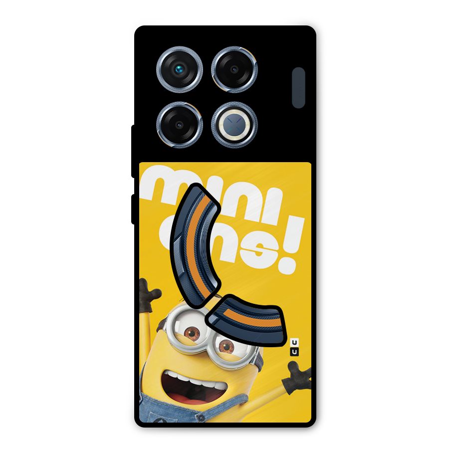 Happy Minion Metal Back Case for Infinix GT 20 Pro