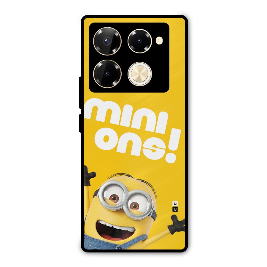 Happy Minion Metal Back Case for Infinix Note 40 Pro Plus