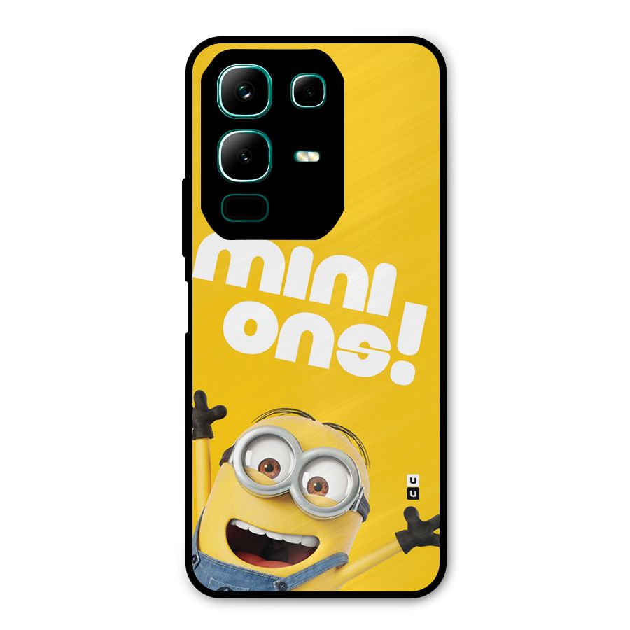 Happy Minion Metal Back Case for Infinix Note 50x