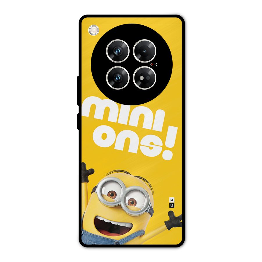 Happy Minion Metal Back Case for Infinix Zero 40 5G