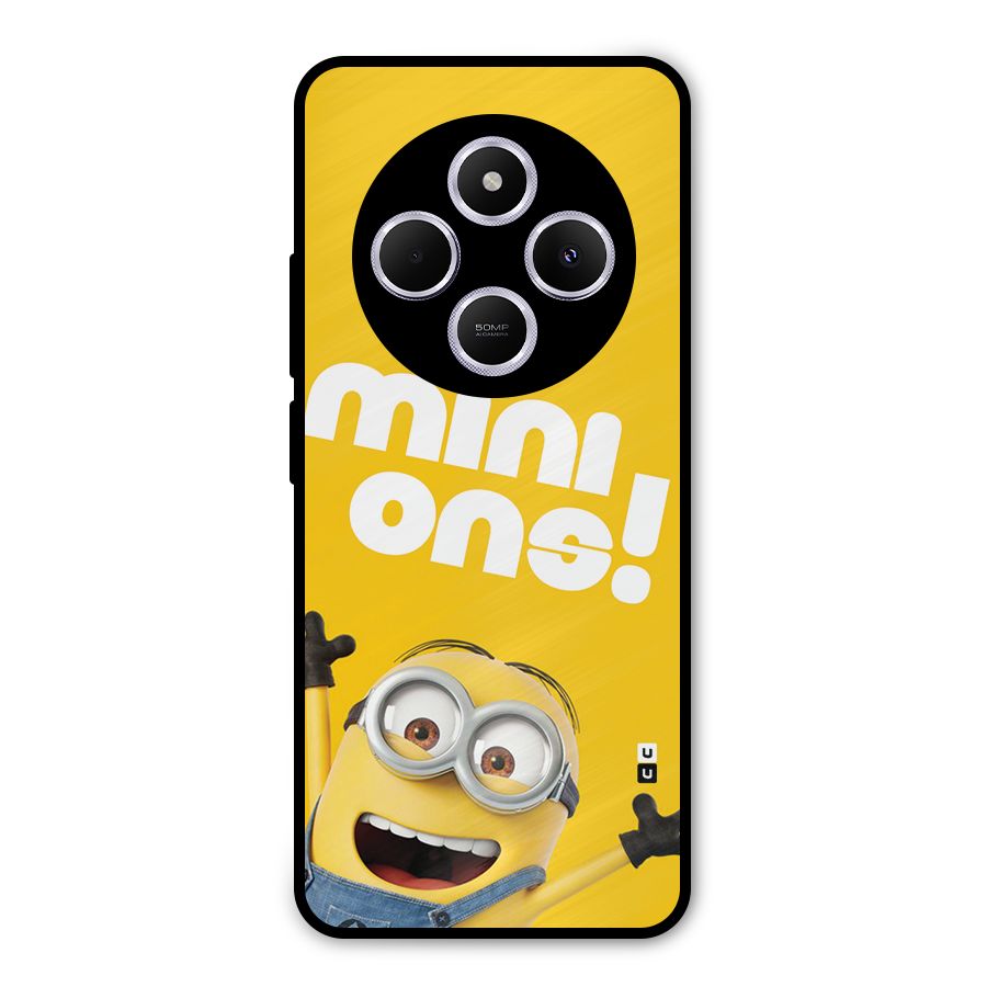 Happy Minion Metal Back Case for Poco M7