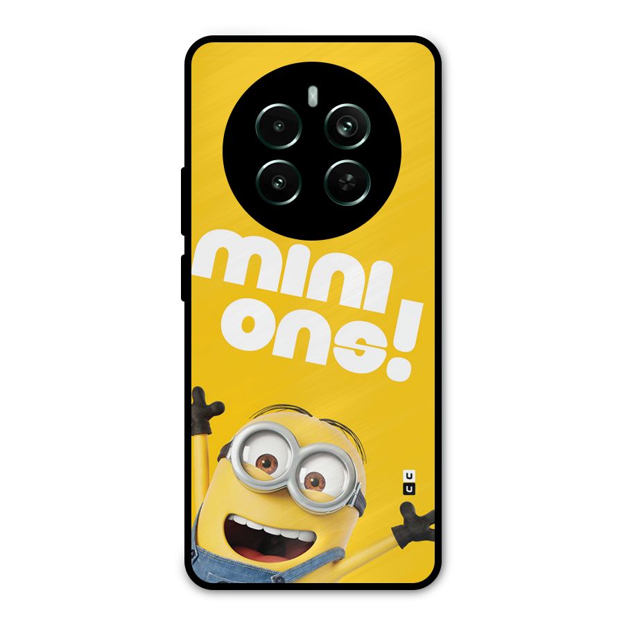 Happy Minion Metal Back Case for Realme 12 Pro Plus