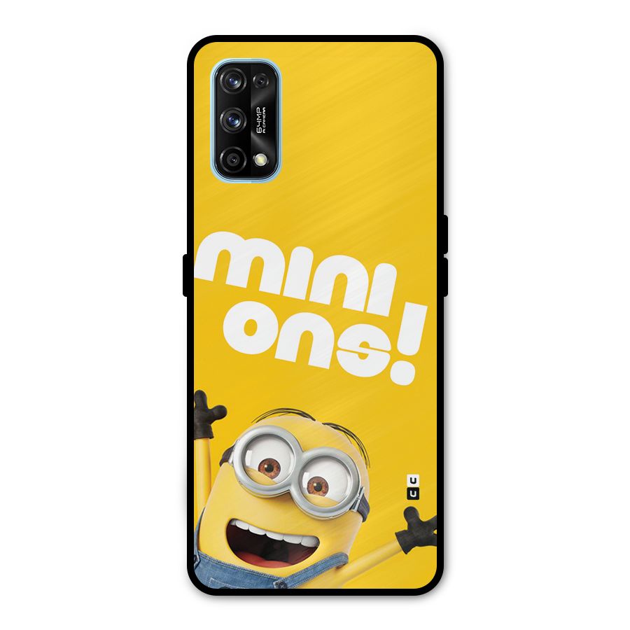 Happy Minion Metal Back Case for Realme 7 Pro