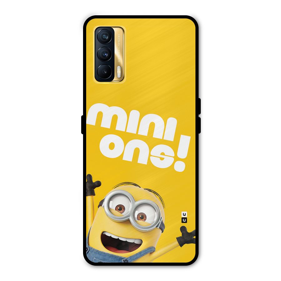 Happy Minion Metal Back Case for Realme X7