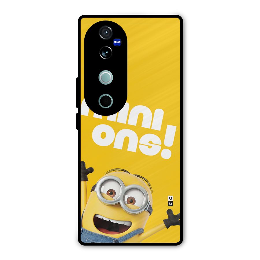 Happy Minion Metal Back Case for Vivo V40