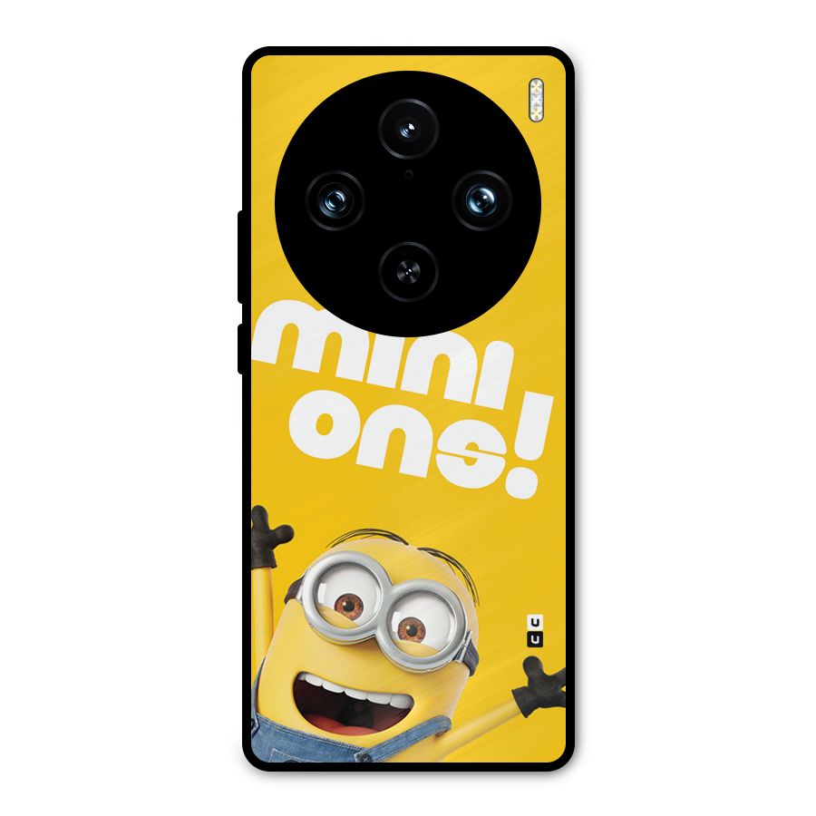 Happy Minion Metal Back Case for Vivo X100 Pro