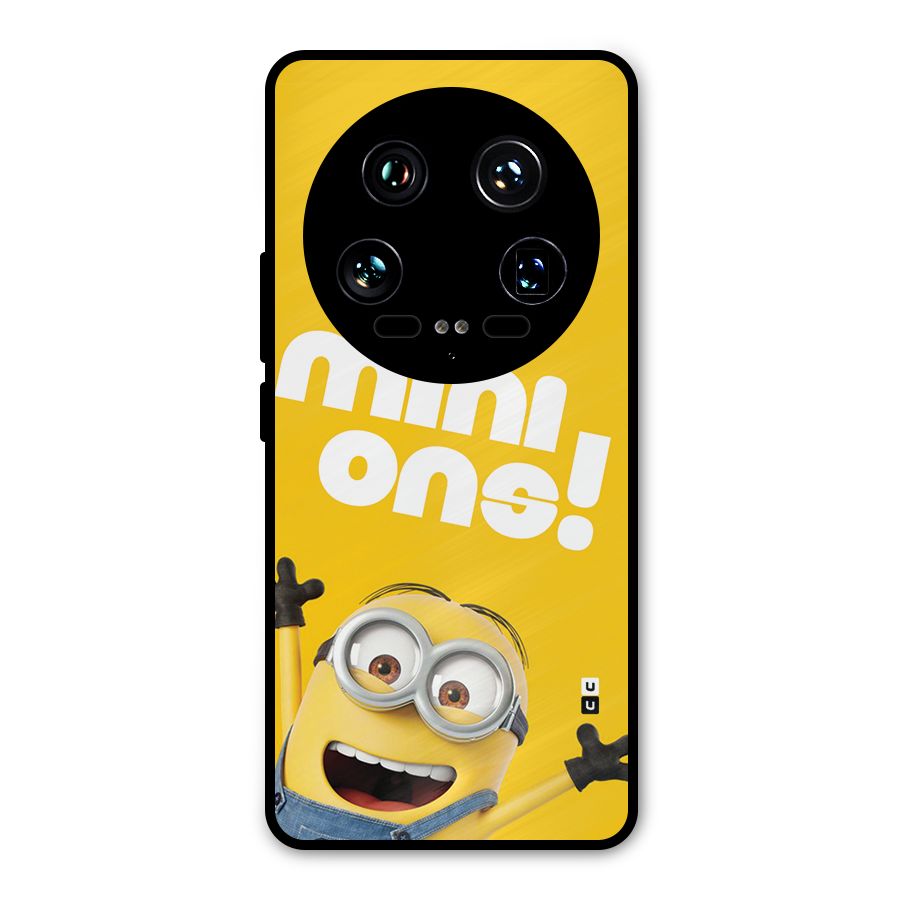 Happy Minion Metal Back Case for Xiaomi 14 Ultra
