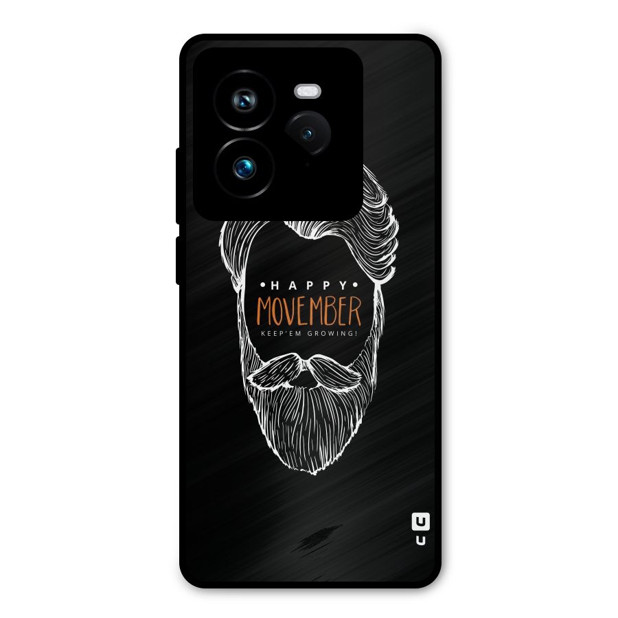 Happy Movember Black Metal Back Case for Realme GT 7 Pro