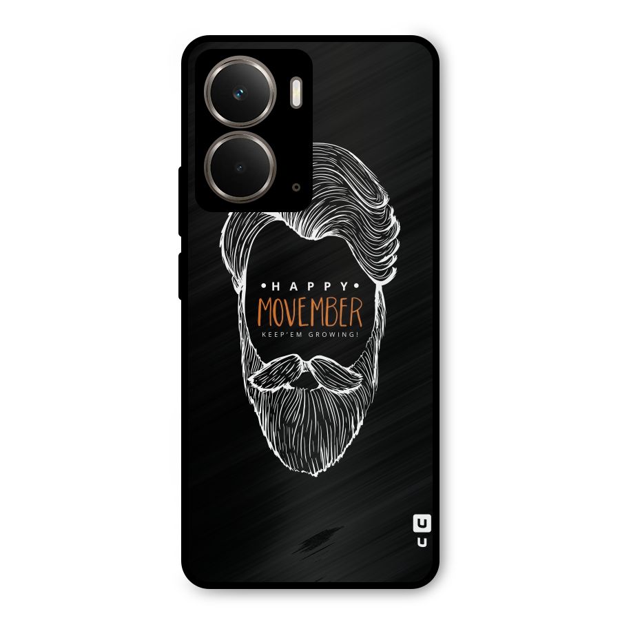 Happy Movember Black Metal Back Case for Realme P3