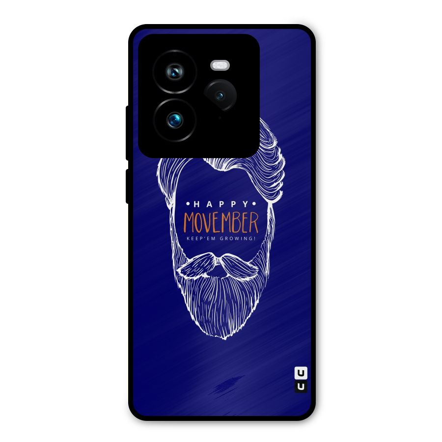 Happy Movember Blue Metal Back Case for Realme GT 7 Pro