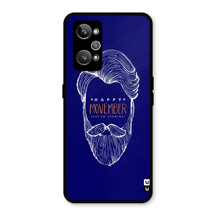 Happy Movember Blue Metal Back Case for Realme GT Neo2