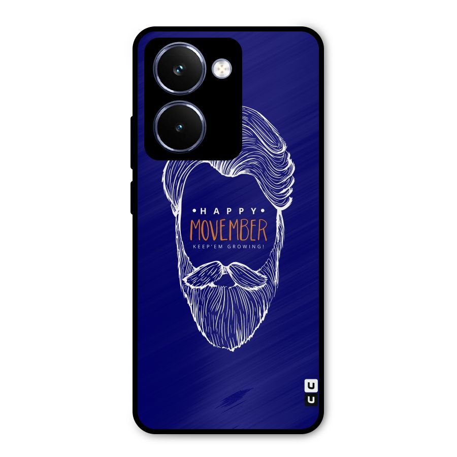 Happy Movember Blue Metal Back Case for Realme P3 Ultra