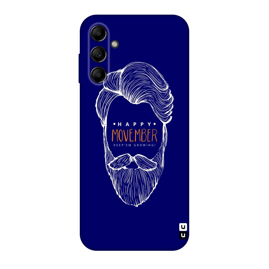 Happy Movember Blue Original Polycarbonate Back Case for Galaxy A14 5G