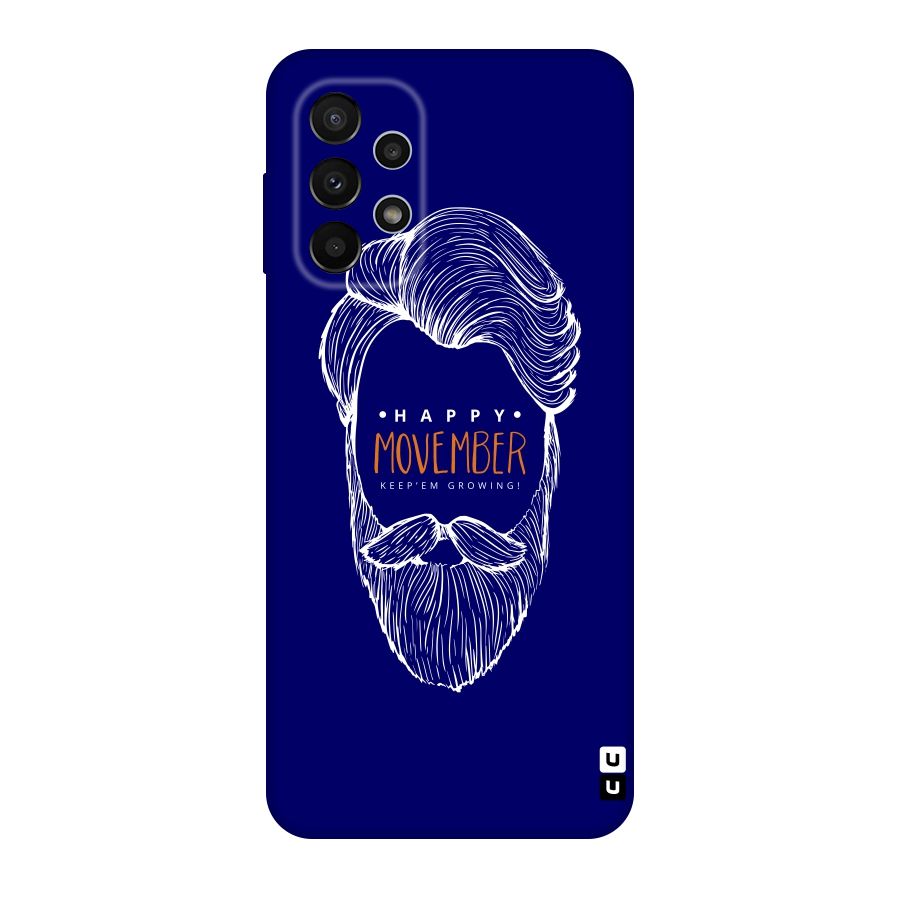 Happy Movember Blue Original Polycarbonate Back Case for Galaxy A23