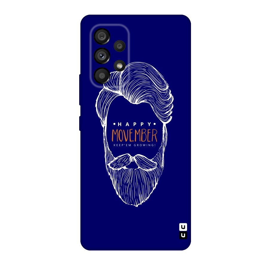 Happy Movember Blue Original Polycarbonate Back Case for Galaxy A53 5G