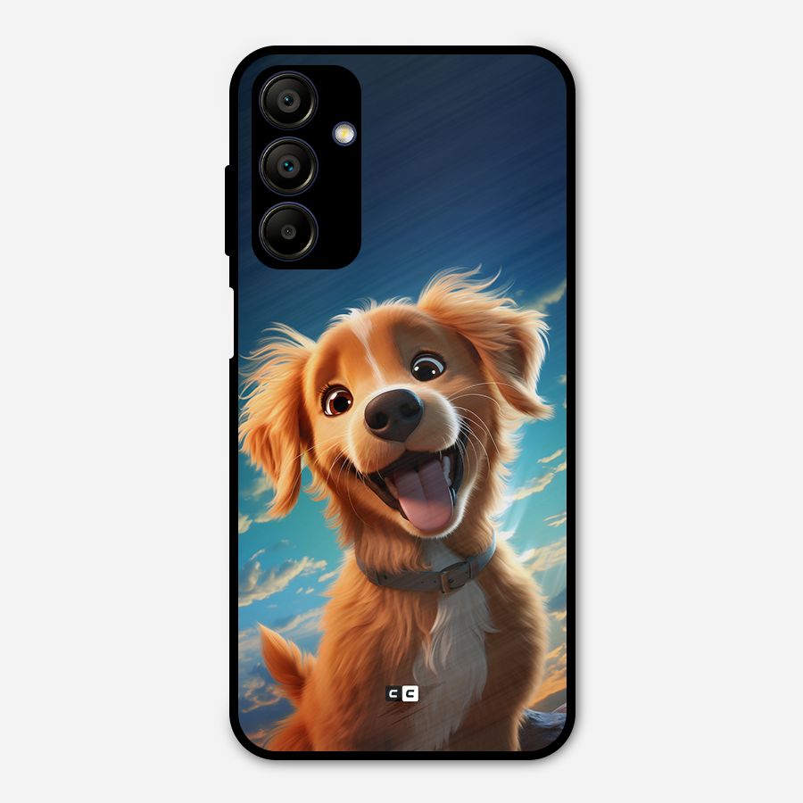 Happy Puppy Metal Back Case for Galaxy A15 5G