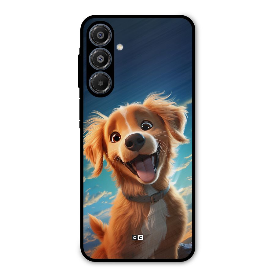 Happy Puppy Metal Back Case for Galaxy A16 5G