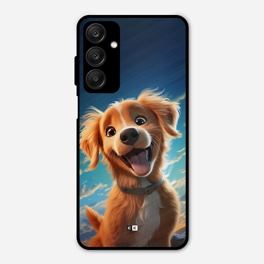 Happy Puppy Metal Back Case for Galaxy A25 5G