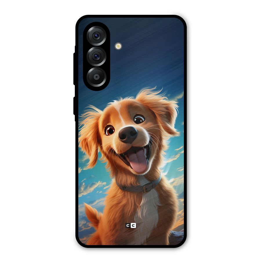 Happy Puppy Metal Back Case for Galaxy A36