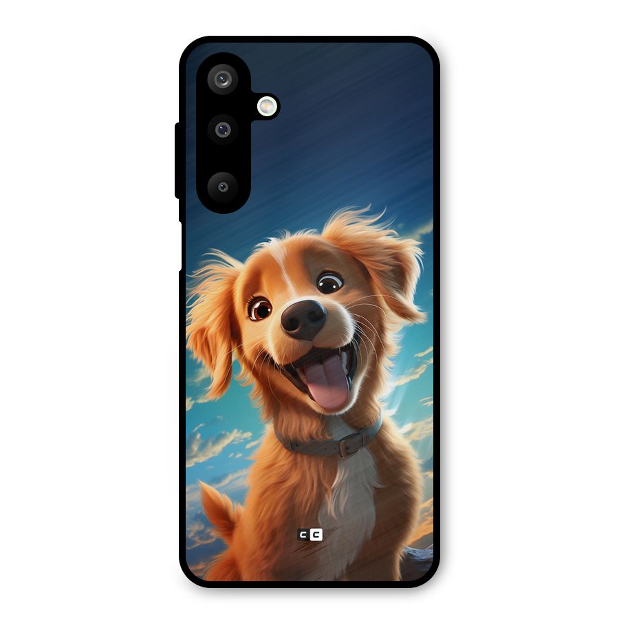 Happy Puppy Metal Back Case for Galaxy M16