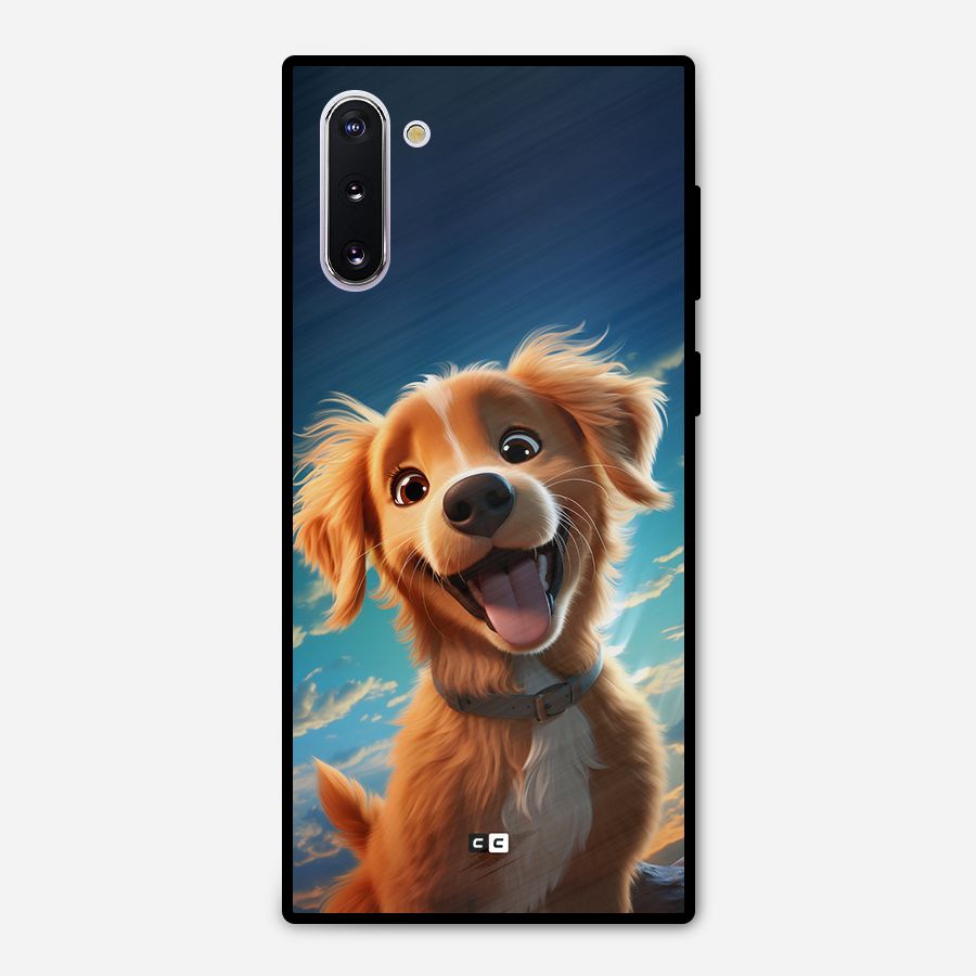 Happy Puppy Metal Back Case for Galaxy Note 10
