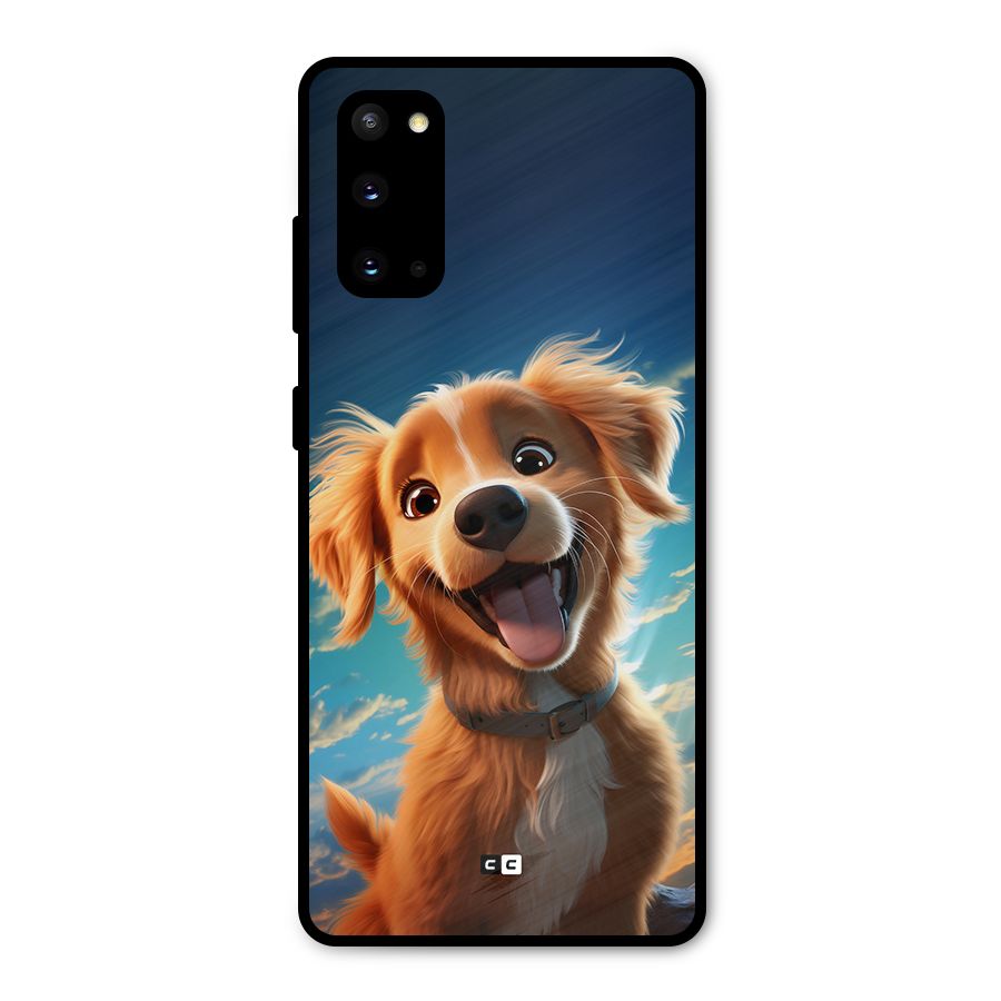 Happy Puppy Metal Back Case for Galaxy S20