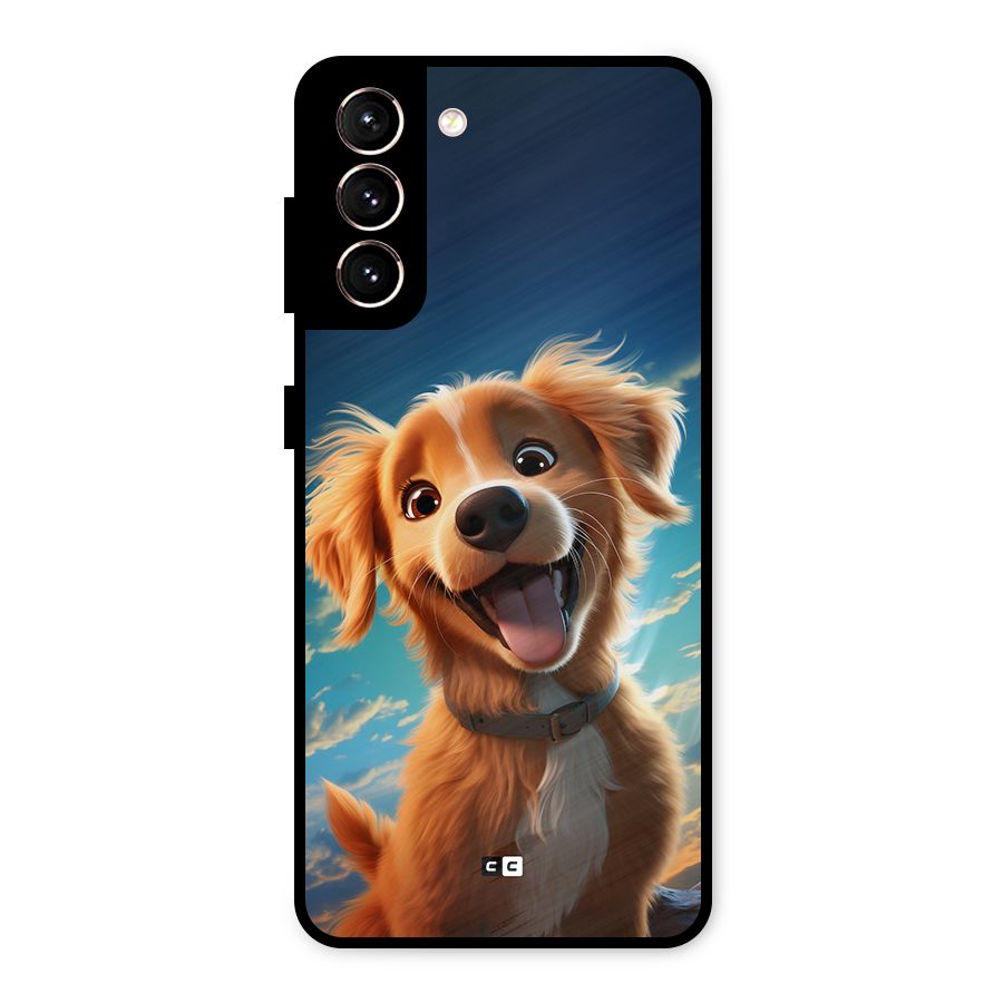 Happy Puppy Metal Back Case for Galaxy S21 5G