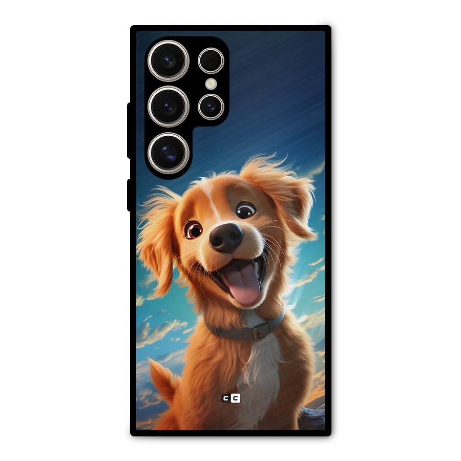 Happy Puppy Metal Back Case for Galaxy S24 Ultra