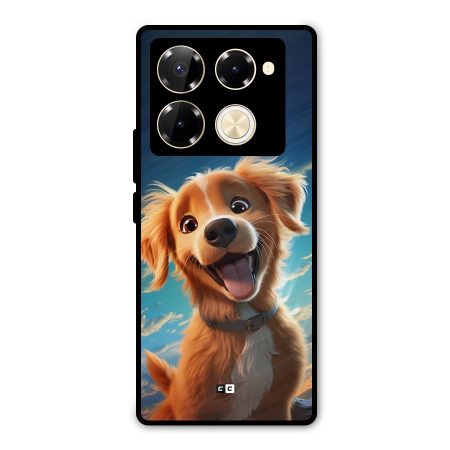 Happy Puppy Metal Back Case for Infinix Note 40 Pro Plus