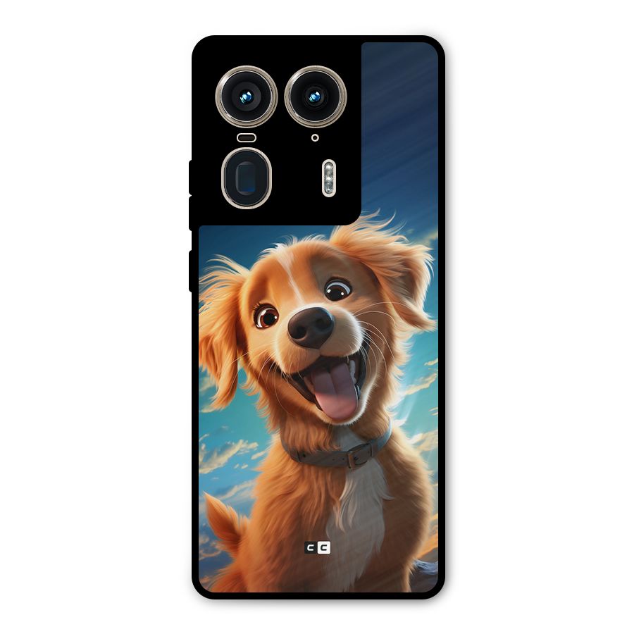 Happy Puppy Metal Back Case for Motorola Edge 50 Ultra