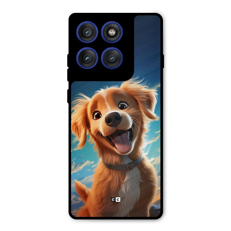 Happy Puppy Metal Back Case for Motorola Edge 60 Pro