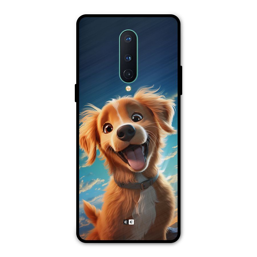 Happy Puppy Metal Back Case for OnePlus 8