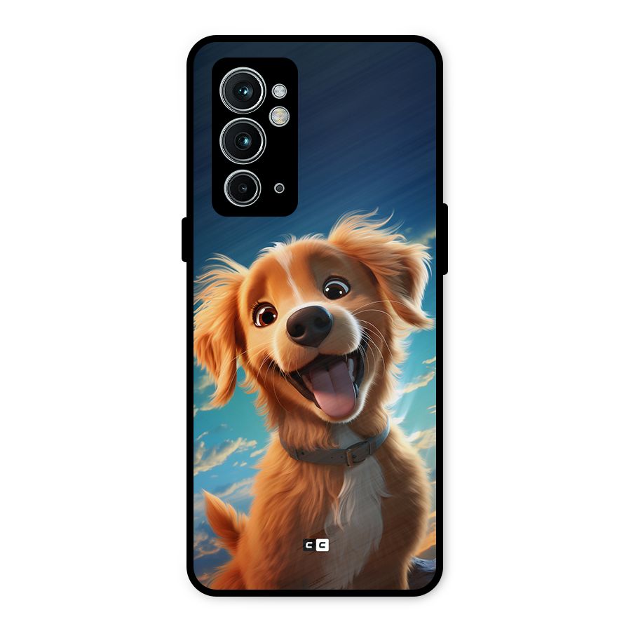 Happy Puppy Metal Back Case for OnePlus 9RT 5G