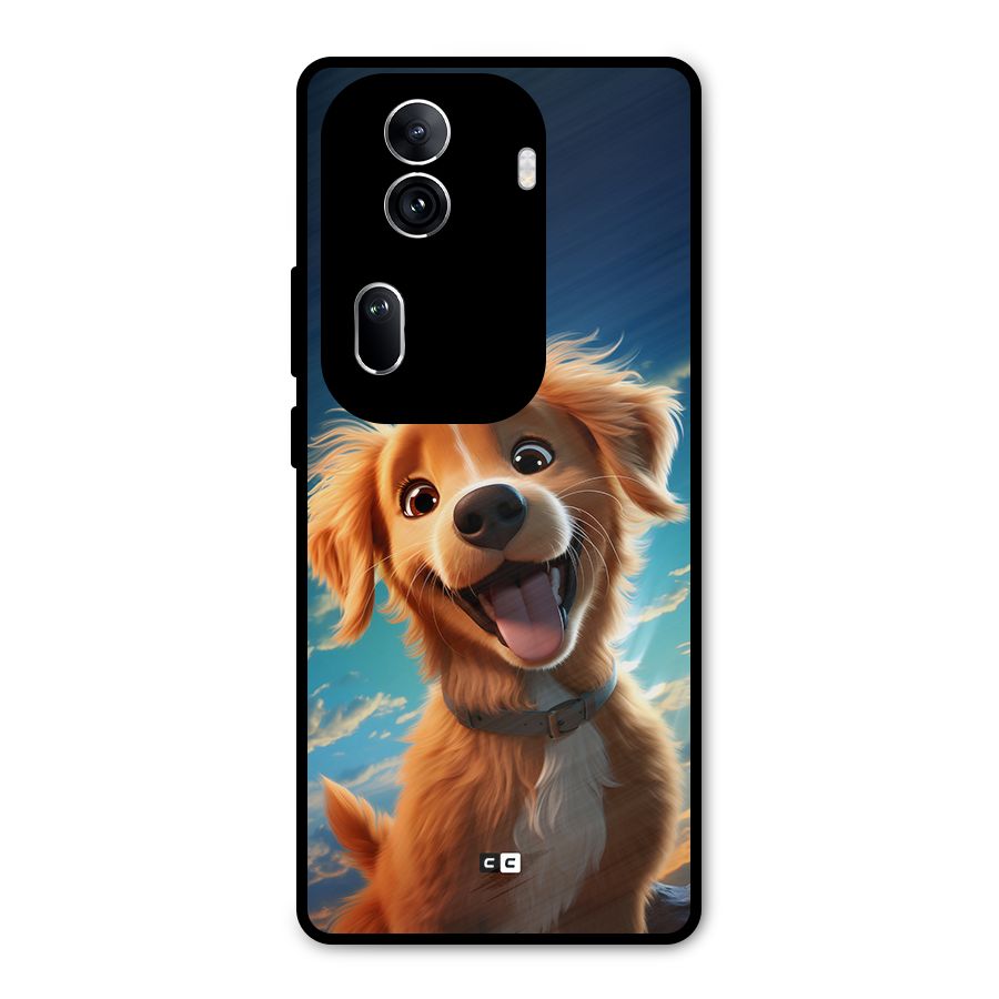 Happy Puppy Metal Back Case for Oppo Reno11 Pro 5G