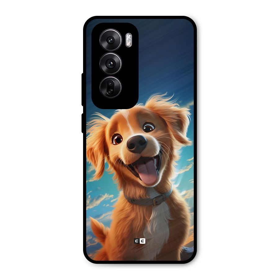 Happy Puppy Metal Back Case for Oppo Reno12