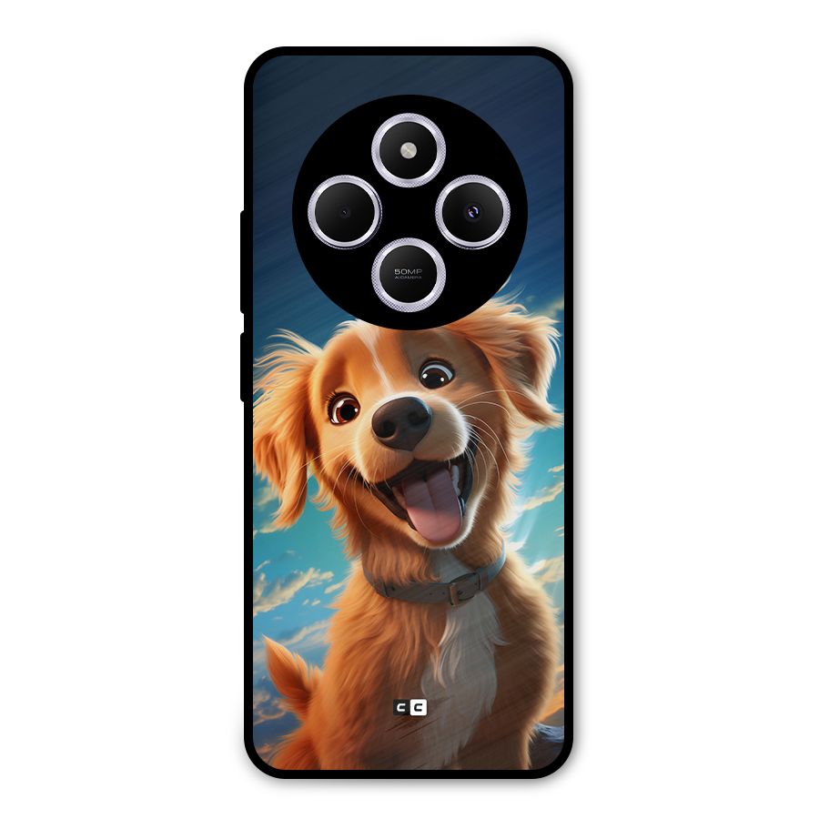 Happy Puppy Metal Back Case for Poco C75 5G