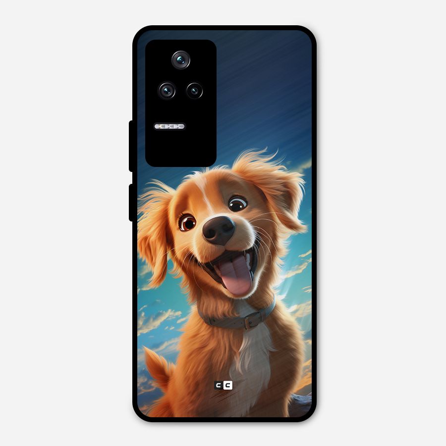Happy Puppy Metal Back Case for Poco F4 5G