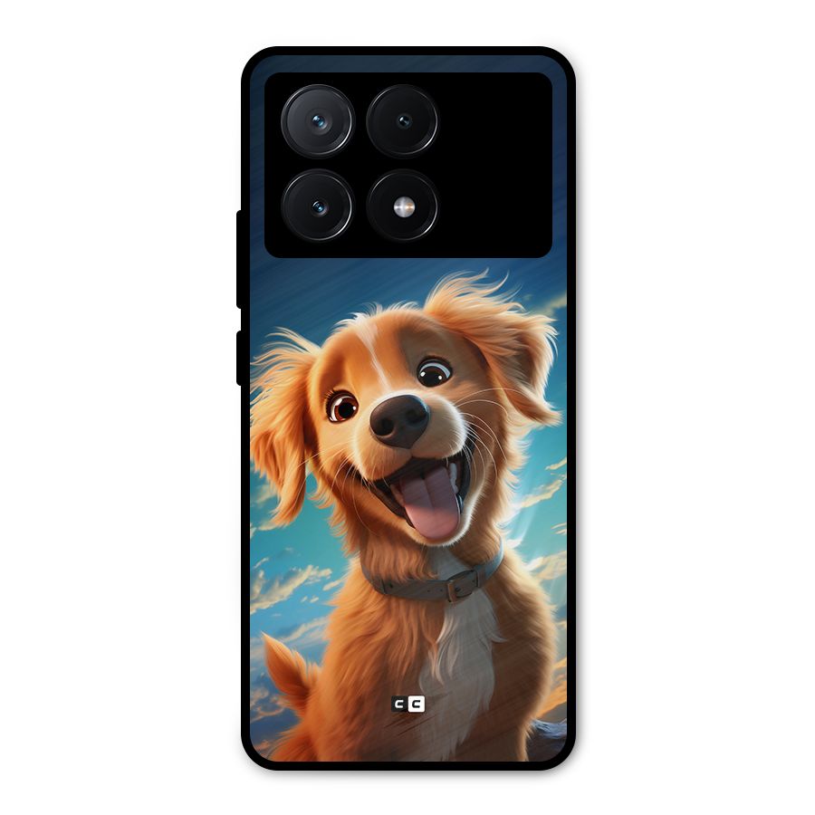 Happy Puppy Metal Back Case for Poco X6 Pro
