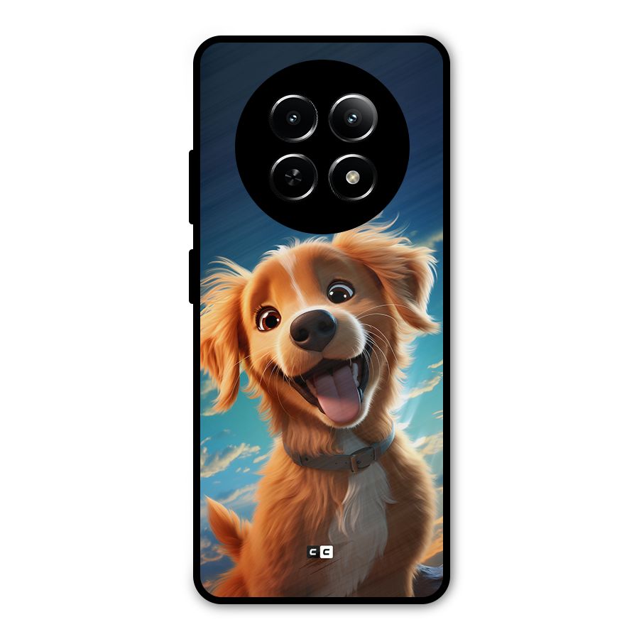Happy Puppy Metal Back Case for Realme 12 5G