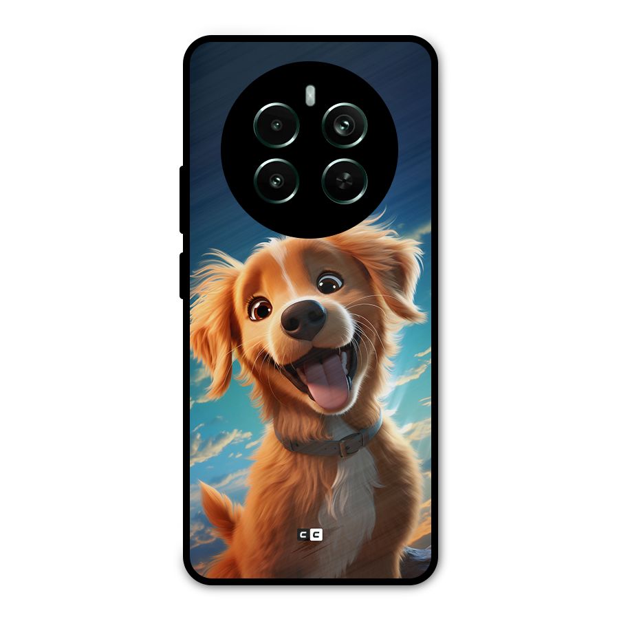 Happy Puppy Metal Back Case for Realme 12 Pro Plus