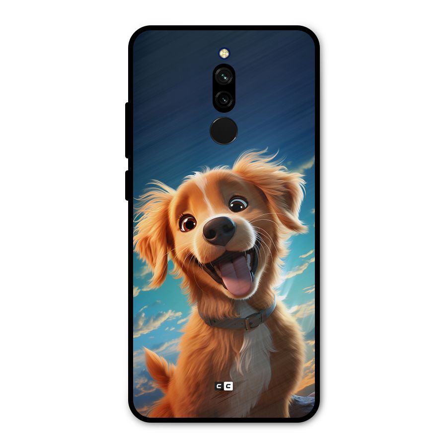 Happy Puppy Metal Back Case for Redmi 8