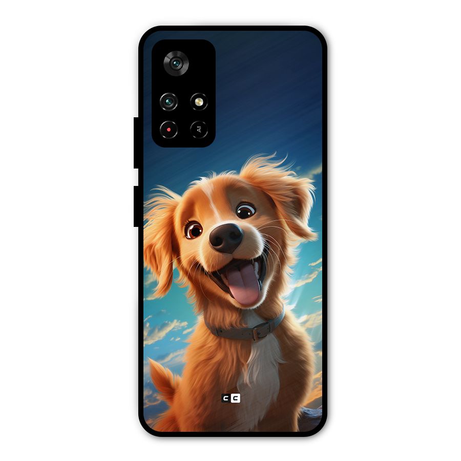 Happy Puppy Metal Back Case for Redmi Note 11T 5G