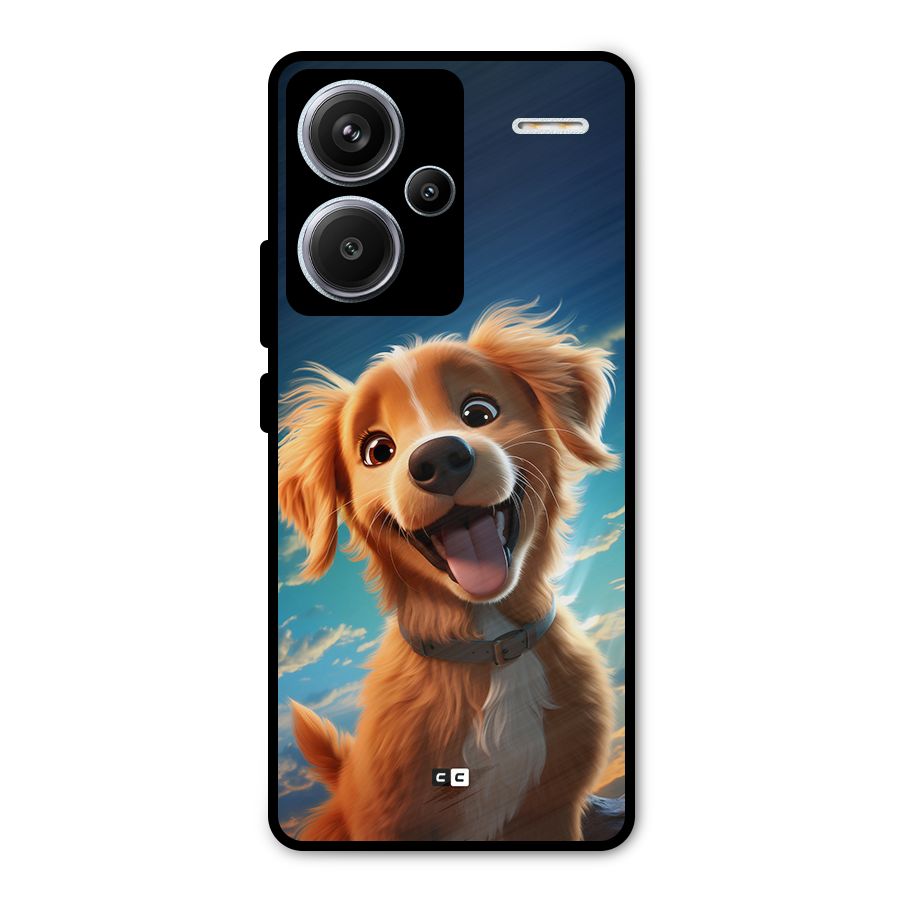 Happy Puppy Metal Back Case for Redmi Note 13 Pro Plus