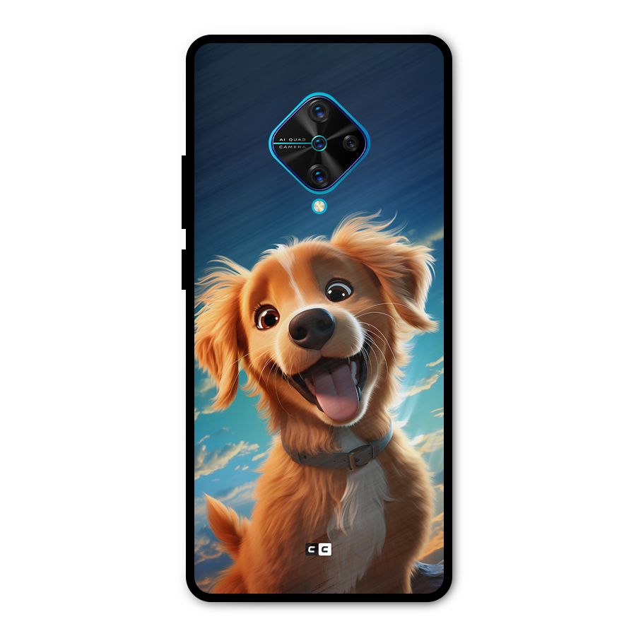 Happy Puppy Metal Back Case for Vivo S1 Pro